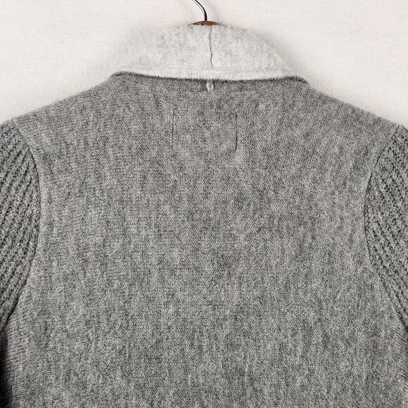 Abercrombie & Fitch Open Cardigan Sweater Women’s SZ LG Gray/Charcoal EUC - Picture 8 of 14